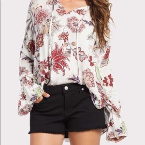 Anthropologie Sanctuary Prairie Smocked Blouse